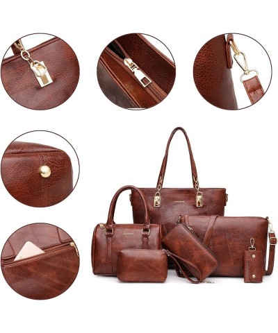 Designer Purses and Handbags for Women Satchel Shoulder Bag Tote Top Handle Bag 5a-brown $15.37 Totes