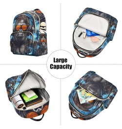 Small Backpack for Women Travel Bag Gorilla with Headphones Daypack Purse Fashion Shoulder Bag Rucksack Small B828 $15.33 Bac...