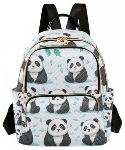 Small Backpack Purse for Women, Cartoon Panda Travel Bag Casual Daypack Shoulder Bag Small $19.43 Backpacks