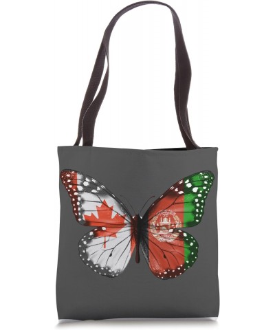 Canadian Afghanistani Flag Butterfly Tote Bag $14.81 Totes