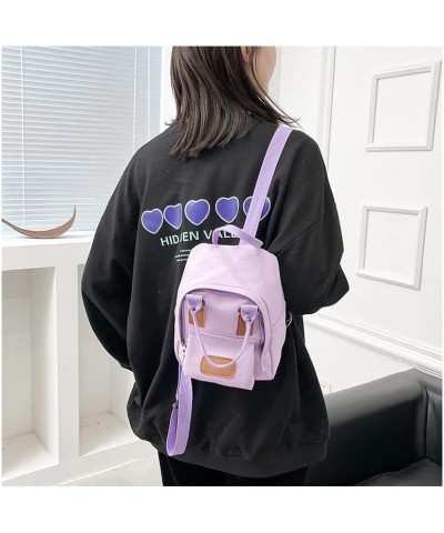 Small Backpack Purse for Women Womens Backpack Purse for Women Mini Backpack Purse Aesthetic Purse (Purple) (Pink) Purple $10...