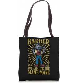 We care for the man's mane - Barbier Tote Bag $16.50 Totes