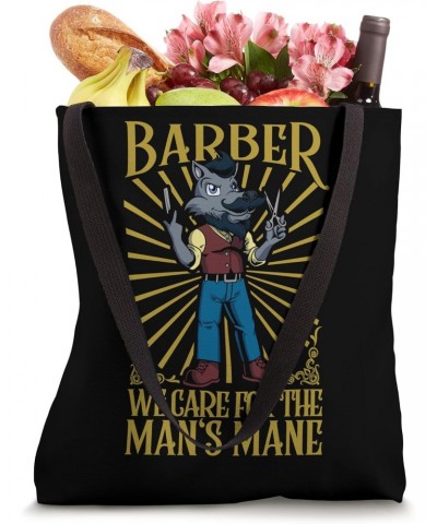 We care for the man's mane - Barbier Tote Bag $16.50 Totes