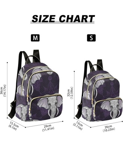 Mini Backpack Purse for Women Lightweight Girls Small Size Ethnic Elephant Head School Teens College Traveling Small $16.50 B...