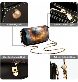 Firelight Volleyball Crossbody Bag for Women Girls,Leather Cross Body Purses Chain Strap Handbags Shoulder Bag $23.59 Crossbo...