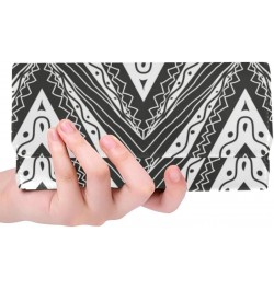 women trifold wallet Aztec Tribal navaho pattern colorful rose flowers print designer wallets Color2 $31.14 Clutches