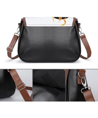 Printed Crossbody Bags Women City Leather Shoulder Bag Satchel Hobo Bags Trendy Watercolor Guitar Color6 $17.63 Hobo Bags