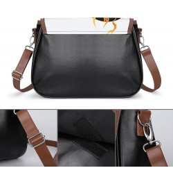 Printed Crossbody Bags Women City Leather Shoulder Bag Satchel Hobo Bags Trendy Watercolor Guitar Color6 $17.63 Hobo Bags