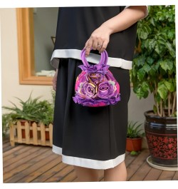 2 Pcs Handbag Drawstring Fabric Cloth Miss Purplex2pcs $13.10 Evening Bags