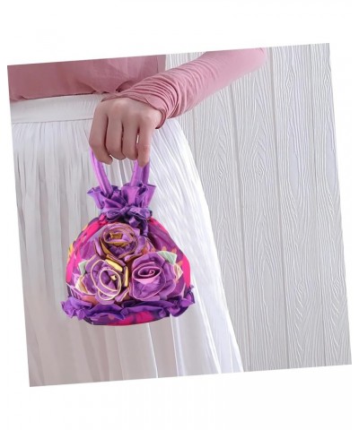 2 Pcs Handbag Drawstring Fabric Cloth Miss Purplex2pcs $13.10 Evening Bags