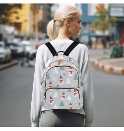 Christmas Snowman Backpack Purse for Women Ladies Fashion Travel MiniShoulder Bags with Zipper Weekend Bag,M Medium $20.99 Ba...