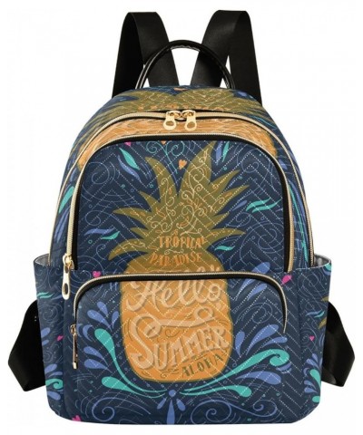 Fashion Backpack Mini Backpack Purse Casual Daily Backpack Summer Pineapple for Travel for College Work Medium $19.00 Backpacks