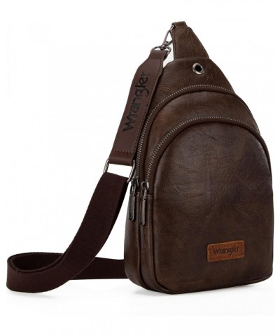 Crossbody Sling Bag for Women with Strap D-coffee $14.74 Crossbody Bags