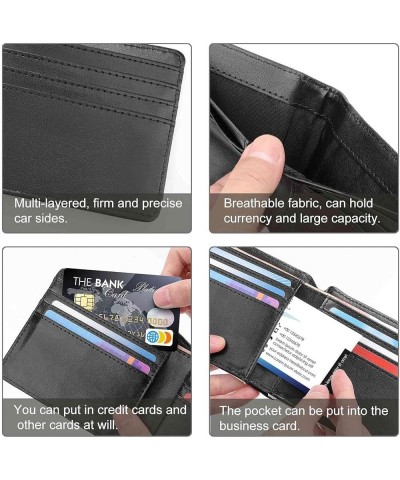 PU Leather Bifold Wallet Coin Purse Soft Stylish Credit Pass Case Card-Holder for Boy Girl Men Woman Money Storage Multi 12 $...