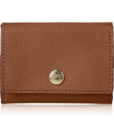 Women's Colorato Mini Wallet with Embossed Square Grain and Trifold camel $42.35 Wallets