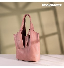 Slouchy Hobo Bags for Women Soft Designer Shoulder Purses Ladies Top Handle Handbag Z Rose Pink $13.72 Hobo Bags