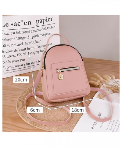 Mini Backpack Purse Zipper Closure Faux Leather Backpack Purse Gift for Women Black $9.44 Backpacks