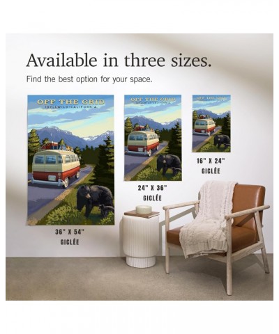 24x36 Inch Giclee Print, Idyllwild, California, Off the Grid, Camper Van and Wildlife $23.00 Totes