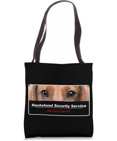 Dachshund Security Service Tote Bag $14.70 Totes