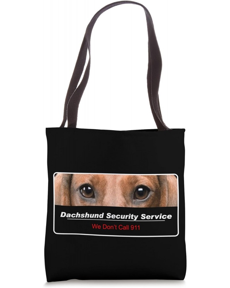 Dachshund Security Service Tote Bag $14.70 Totes