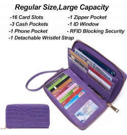 Satchel Purses For Women Top Handle Bag Purse And Wallet Set Work Tote Bags 2pcs A3-2pcs/Setpurple $18.24 Hobo Bags