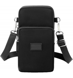 Solid Color Versatile Mobile Phone Bag Small Crossbody Bag Vertical Mini Change Bag Womens Work Bag Black $9.95 Crossbody Bags