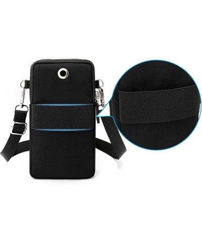 Solid Color Versatile Mobile Phone Bag Small Crossbody Bag Vertical Mini Change Bag Womens Work Bag Black $9.95 Crossbody Bags