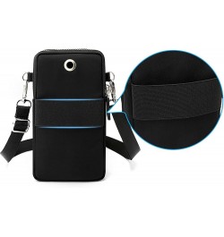 Solid Color Versatile Mobile Phone Bag Small Crossbody Bag Vertical Mini Change Bag Womens Work Bag Black $9.95 Crossbody Bags