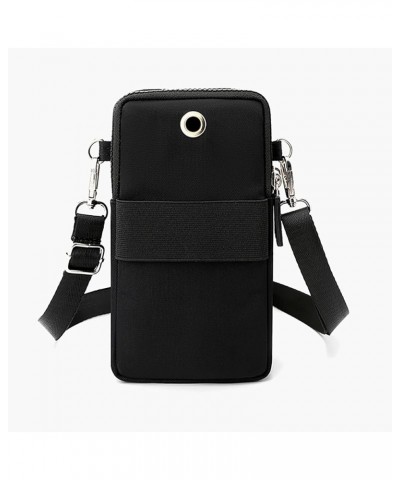 Solid Color Versatile Mobile Phone Bag Small Crossbody Bag Vertical Mini Change Bag Womens Work Bag Black $9.95 Crossbody Bags