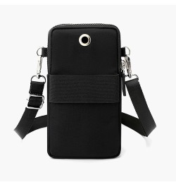 Solid Color Versatile Mobile Phone Bag Small Crossbody Bag Vertical Mini Change Bag Womens Work Bag Black $9.95 Crossbody Bags