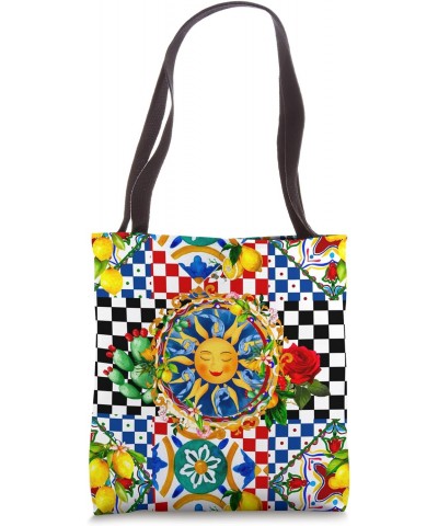 Sicilian sun,summer,lemon art,flowers Tote Bag $11.76 Totes