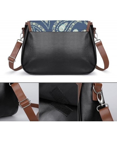 Printed Crossbody Bags Women City Leather Shoulder Bag Satchel Hobo Bags Trendy Funny Black Cat Color11 $25.99 Hobo Bags