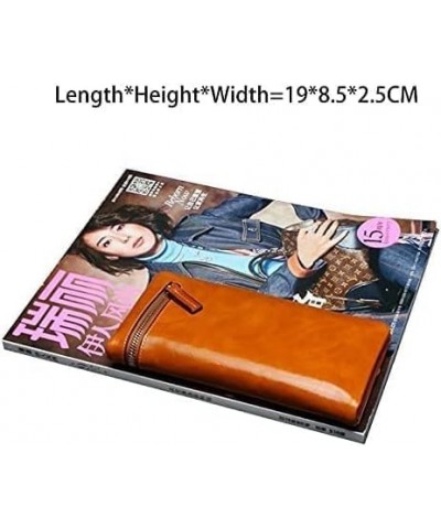 durable Leather Wallet Long Zipper Card Slots Classic Ladies Purse Clutch Large Capacity Large Cute Ladies Wallets Fashion Gi...