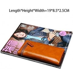 durable Leather Wallet Long Zipper Card Slots Classic Ladies Purse Clutch Large Capacity Large Cute Ladies Wallets Fashion Gi...