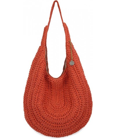 Gaia Crochet Recycled Hobo Cayenne $34.85 Crossbody Bags