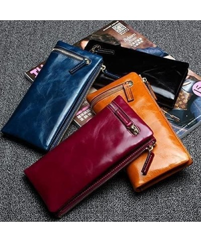 durable Leather Wallet Long Zipper Card Slots Classic Ladies Purse Clutch Large Capacity Large Cute Ladies Wallets Fashion Gi...