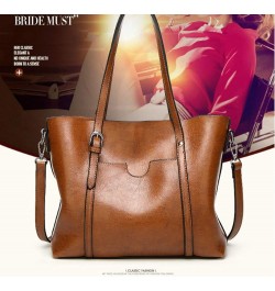 Women's Purses and Handbags for Women PU Leather Top Handle Satchel Ladies Shoulder Tote Bags Black Brown $25.65 Totes