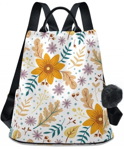 Backpack Purse for Women Fashion Travel Anti-theft Sunflower Autumn Daypack Casual Shoulder Bag Medium Size $25.22 Backpacks