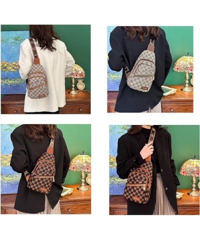 Women's Leopard Chest Bag Sling Bag for Women Sling Crossbody Bag Chest Backpack Bag Satchel Daypack Purse Dark-brown $17.84 ...