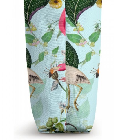 Tropical,exotic,summer,birds,flowers,flamingo pattern Tote Bag $14.25 Totes