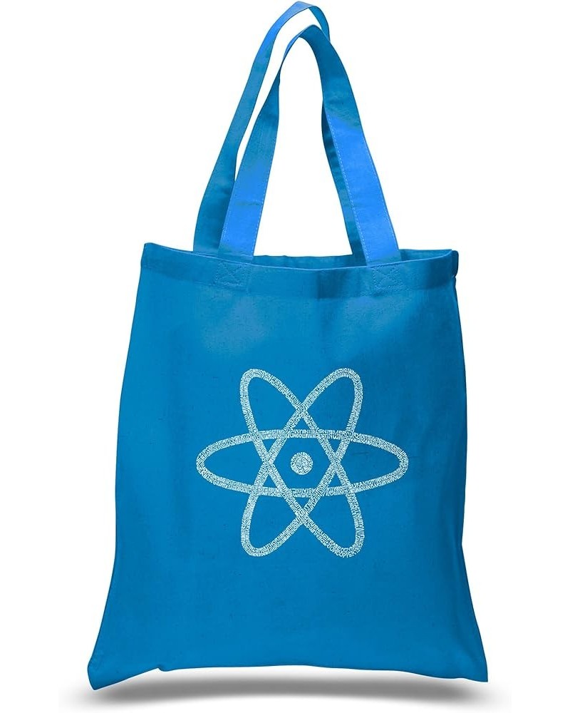 Word Art S Tote Bag - Atom Elements on Periodic Table Word Art Sapphire $9.27 Totes