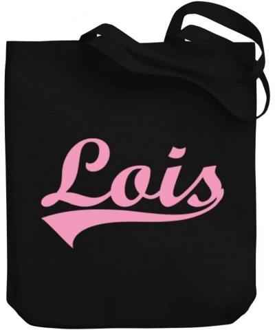 Lois Baseball Style Canvas Tote Bag 10.5" x 16" x 4 $23.99 Totes