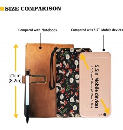 Magical Dachshund Floral Butterfly Womens Wallet RFID Blocking Card Holder Clutch Travel Zip Around Long Purse Wristlet Mushr...