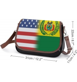 Retro Maine State Flag Leather Satchel Bag-Versatile Satchel for Women with Zipper Closure Style-20-6 $21.49 Shoulder Bags