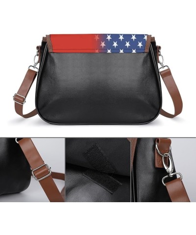 Retro Maine State Flag Leather Satchel Bag-Versatile Satchel for Women with Zipper Closure Style-20-6 $21.49 Shoulder Bags