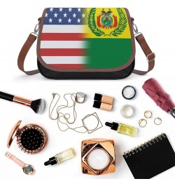 Retro Maine State Flag Leather Satchel Bag-Versatile Satchel for Women with Zipper Closure Style-20-6 $21.49 Shoulder Bags