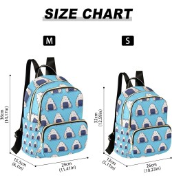 Cute Sushi Pattern Food Backpack for Women Shoulder Bag Lightweight Mini Backpack Casual Daypack for Travel Small(11.41'' x 6...