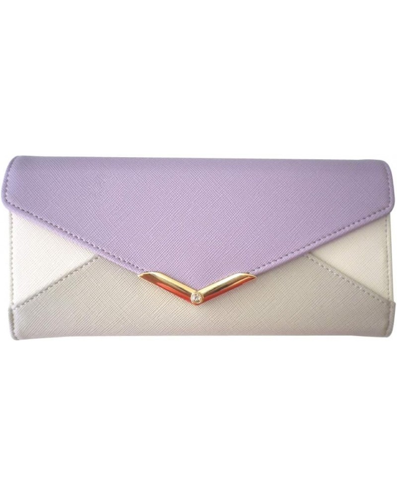 Long Wallet, V Shape, Bijou, Letter Plate, Cat JW0298.V Type B (PPL) $18.93 Wallets