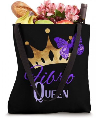 Pretty Fibro Queen design for women Fibromyalgia awareness Tote Bag $15.96 Totes