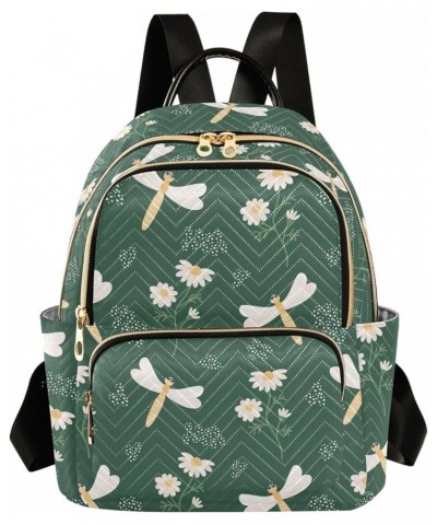 Dragonflies Flowers Green Quilted Backpack Purse Womens Backpack Purses Travel Backpack Dragonflies Flowers Green Medium $23....